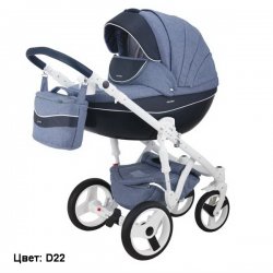 D22 - Детская коляска Adamex Monte Carbon 3 в 1